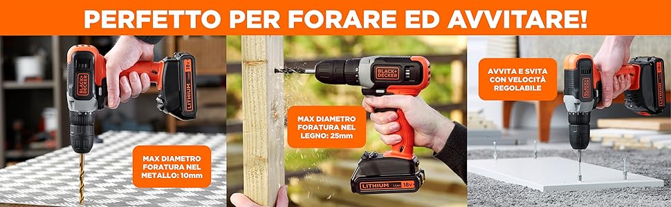 Trapano; Trapano Avvitatore; Black+Decker