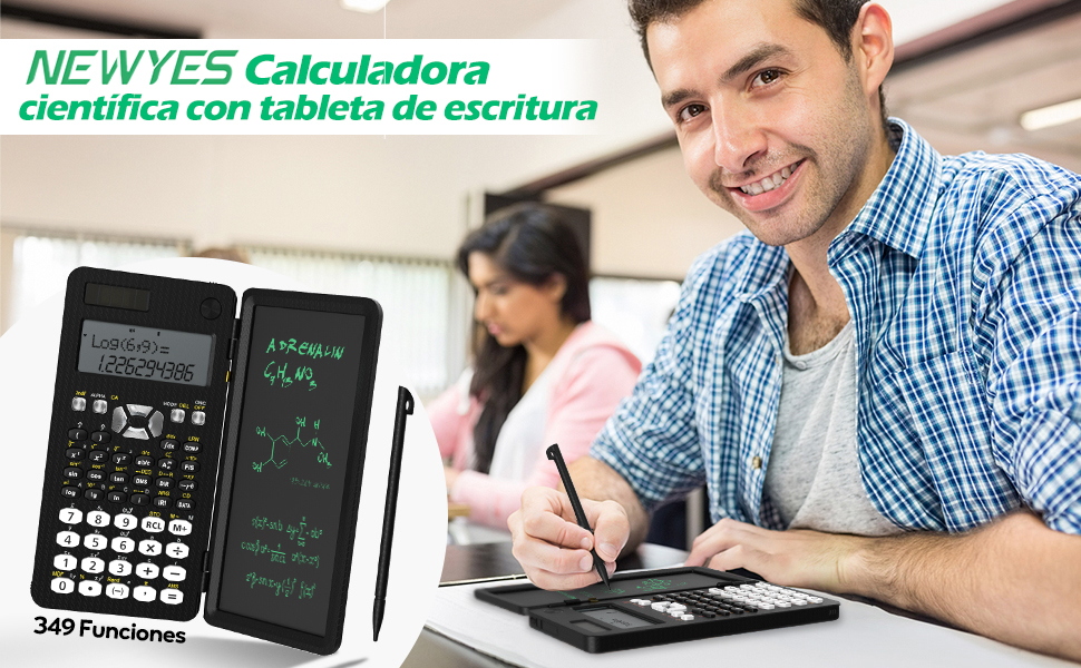 NEWYES calculadora cient&iacute;fica con tableta de escritura