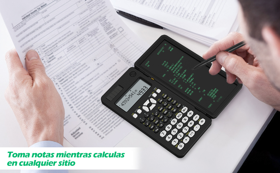 Toma notas mientras calculas  en cualquier sitio