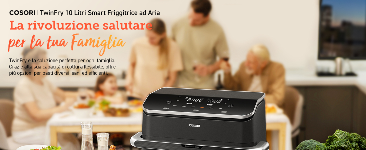 COSORI TwinFry 10 litri smart friggitrice ad aria