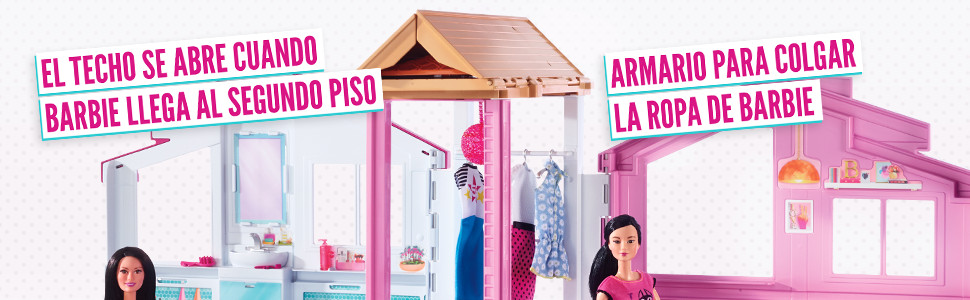 Barbie Supercasa, casa de mu&ntilde;ecas con accesorios