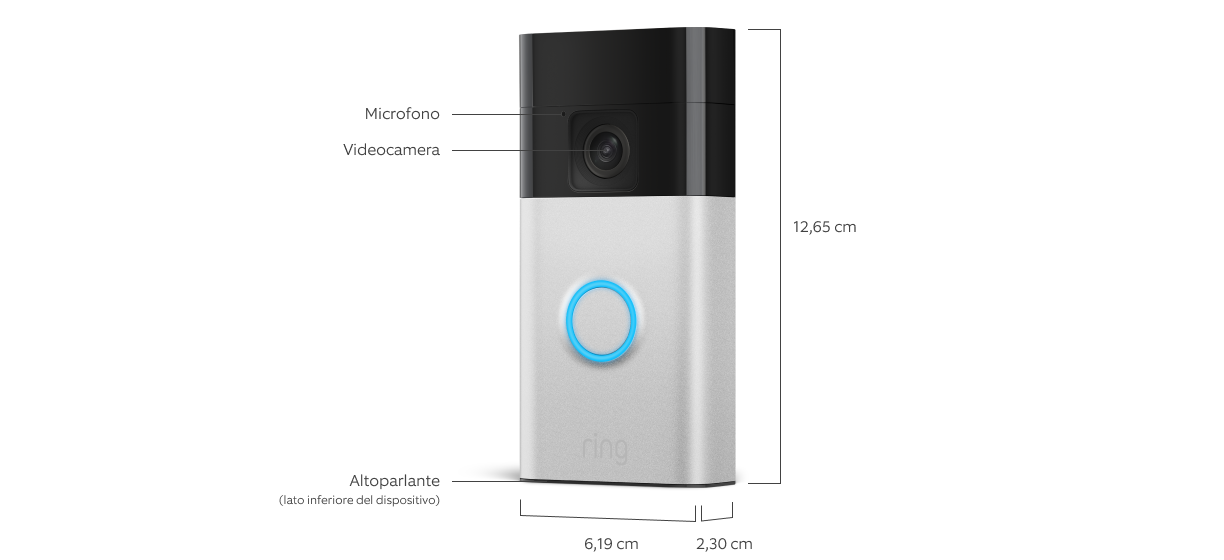 Ring videocitofono a batteria (Ring Battery Video Doorbell)