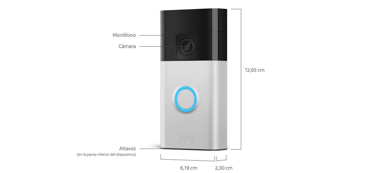 Ring videotimbre con bater&iacute;a (Ring Battery Video Doorbell)