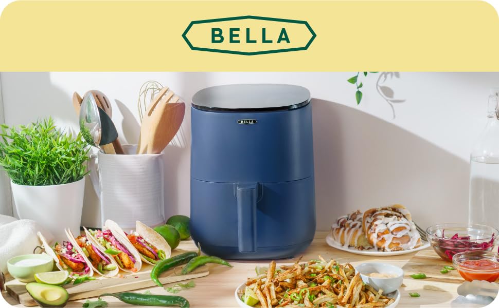 BELLA Friggitrice ad Aria Digitale Blu