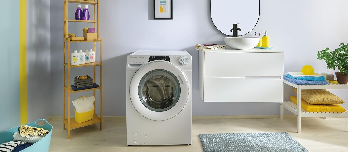 lavatrice lavabiancheria 10 kg libera installazione carica frontale antivibrazione bianca classe a