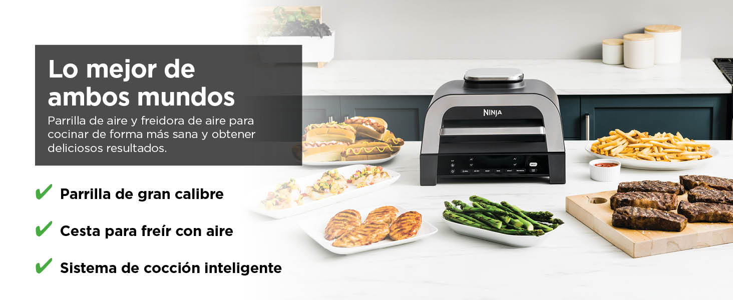 Ninja MAX 6 en 1 Freidora de aire y parrilla de interior
