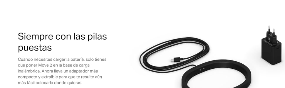 Cable de carga negro y adaptador de pared. Texto en espa&ntilde;ol visible. El cable parece estar trenzado o reforzado para mayor durabilidad.
