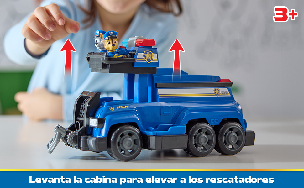 Patrulla Canina Juguetes, Paw Patrol, Cami&oacute;n polic&iacute;a, figura Chase, Marshall, Rubble, Skye