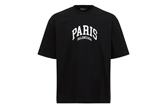 Balenciaga T shirt Paris Black