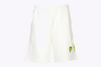 Barrow Bermuda in Felpa con Smile Bianco