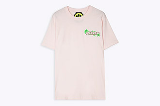Barrow T-Shirt con Logo e Palme Rosa