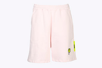 Barrow Bermuda in Felpa con Smile Rosa