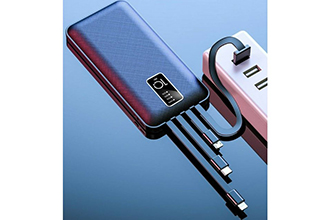 PowerBank 18800mAh con Cavi Nero