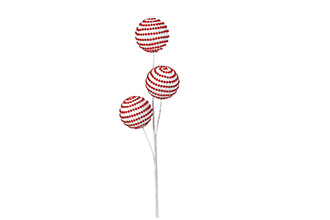 Adorno &aacute;rbol Rama con bolas 78cm