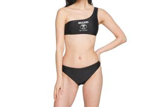 Moschino Bikini Monospalla Nero