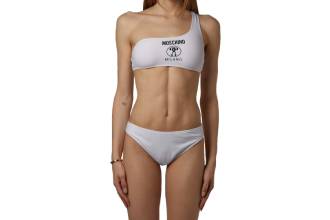 Moschino Bikini de un hombro para mujer  Blanco
