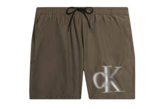 Calvin Klein Shorts da Mare Brown Olive