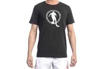Bikkembergs T Shirt Nera Logo Bianco