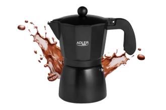 Moka Espresso 6 Tazze Nero