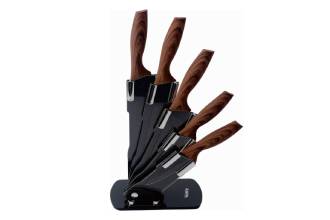 Ceppo di Coltelli 6 Pezzi con Supporto