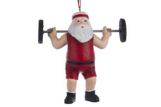 Kurt S. Adler Santa Claus Levantador Pesas