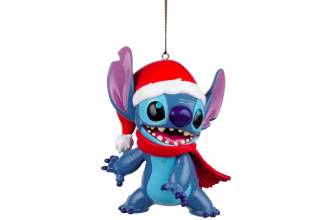 Disney Stitch con Gorro de Papá Noel en 3D