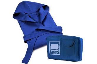 Accappatoio Microfibra Blu