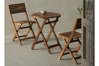 Salottino in Legno di Acacia