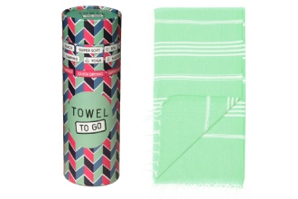 Towel To Go Telo Mare con Box Mint