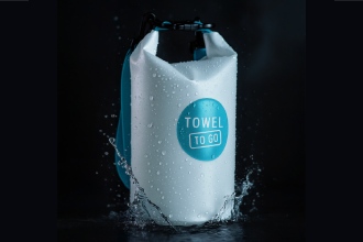 Towel to Go Roll N Go Borsa Waterproof Blu