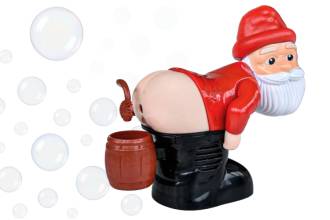 Papá Noel Soplador de Pompas Funny Xmas