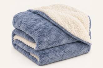 Plaid Matrimoniale Grigio Chiaro