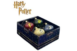 Bolas de Navidad Harry Potter 4 Unidades