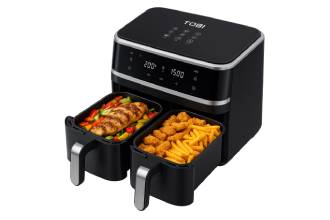 Tobi Friggitrice ad Aria Doppio Cestello 15L
