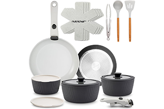 NutriChef Bateria Ceramica 18 piezas