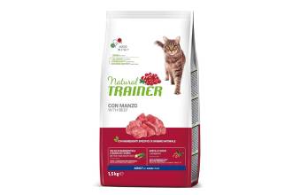 Natural Trainer Cibo per Gatti con Manzo 1.5 kg
