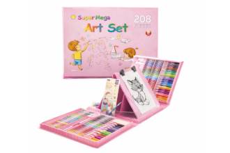Set Artistico 208 Pezzi Rosa