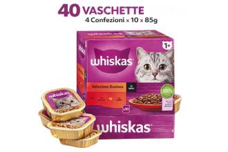 Whiskas Cibo per Gatti Multipack 4x10x85