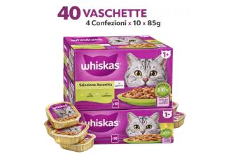 Whiskas Cibo per Gatti Multipack 4x10x85