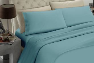 Conjunto de Cama Doble Aguamarina