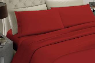 Conjunto de Cama Doble Burdeos