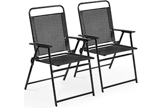 Set de 2 Sillas de Exterior Plegables