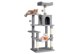 Tiragraffi per Gatti 143cm Grigio Chiaro