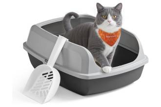 Lettiera per Gatti con Bordi Alti XXL