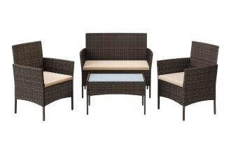 Conjunto 4 Piezas Muebles de Jardín