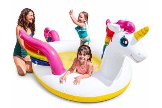Piscina Gonfiabile Unicorno con Spruzzo
