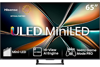 Hisense TV 65" Mini&dash;LED 144Hz 4K
