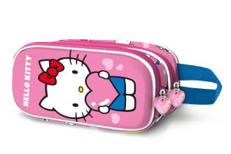 Hello Kitty Heart Estuche 3D Doble