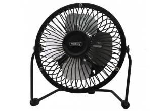 Ventilatore Portatile da Tavolo USB Nero