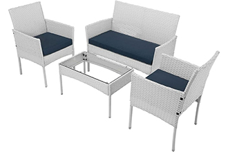 BAKAJI Set Salotto Giardino